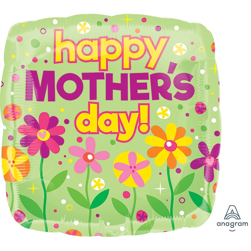 28" Happy Mother's Day Garden Patch Jumbo Foil Balloon