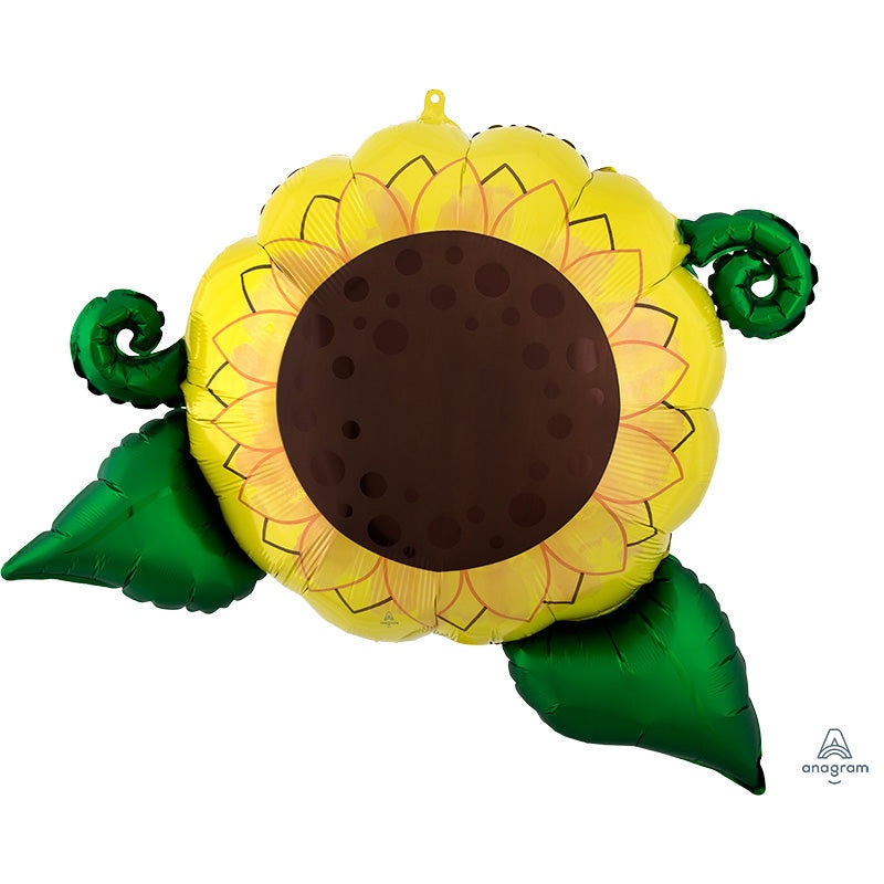 30" SuperShape Satin Infused Sunflower Foil Balloon