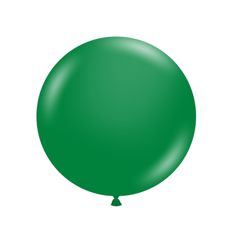 36" Emerald Tuftex Crystal/Jewel Latex Balloons (2 Per Bag)