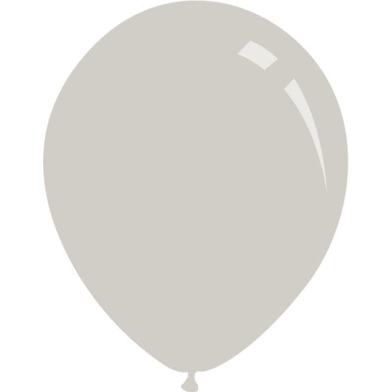 5" Deco Grey Decomex Latex Balloons (100 Per Bag)