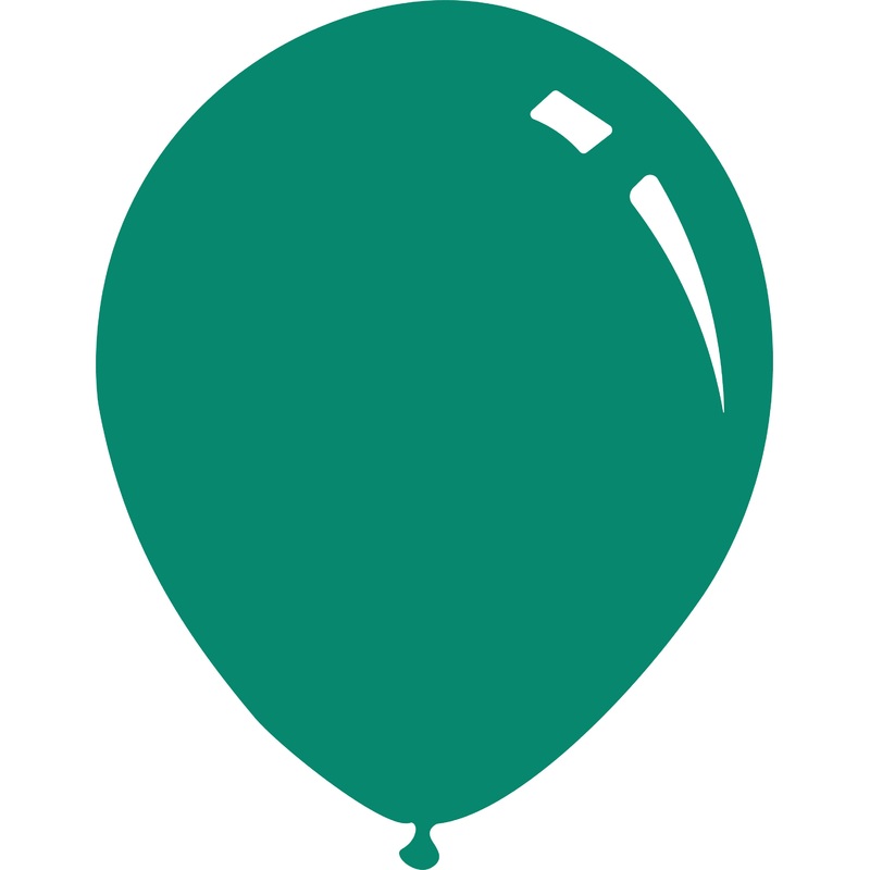 5" Metallic Green Decomex Latex Balloons (100 Per Bag)