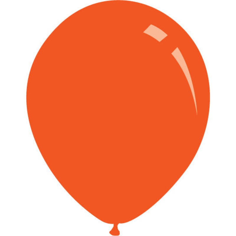 5" Metallic Orange Decomex Latex Balloons (100 Per Bag)