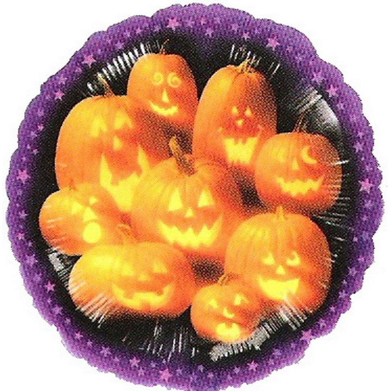 9" Airfill Only Pumpkins Hollow Balloon