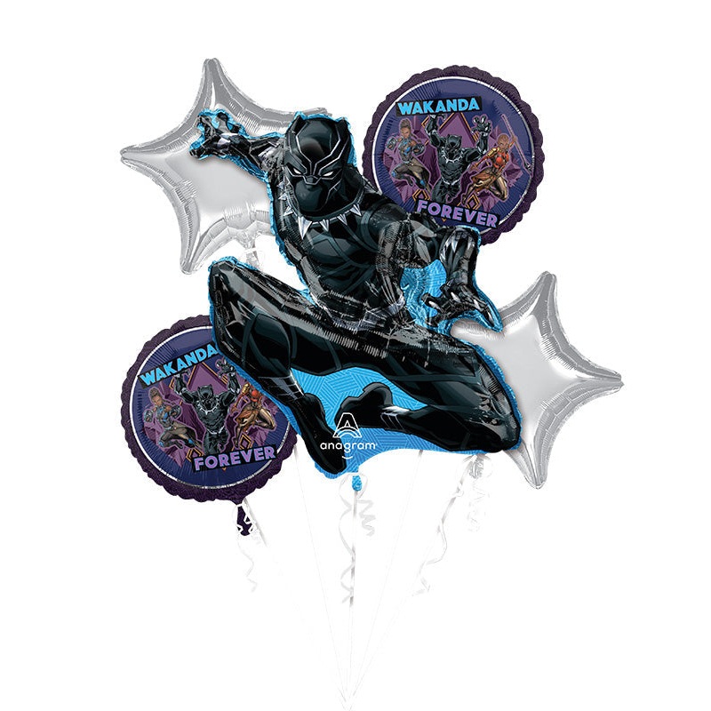 Bouquet Black Panther Foil Balloon