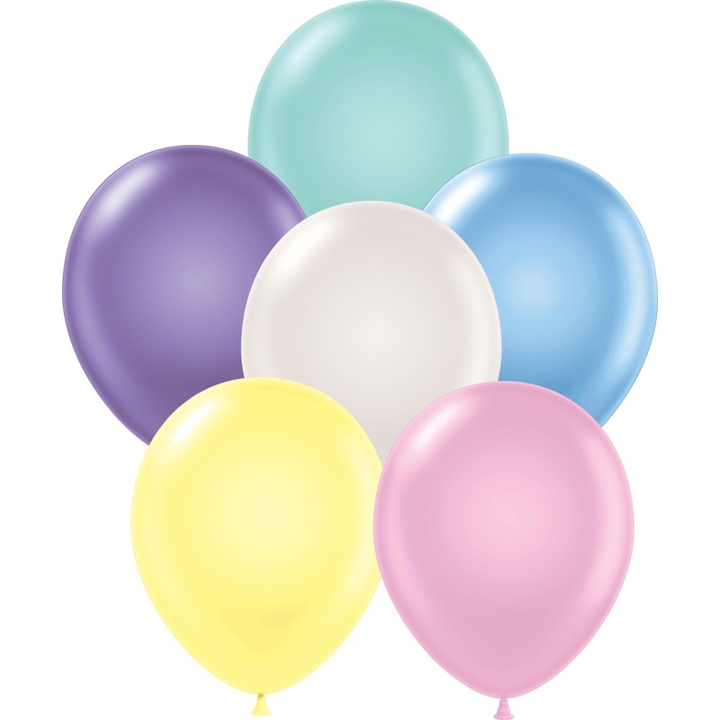 11" Pearl Metallic Assorted Tuftex Latex Balloons (100 Per Bag)