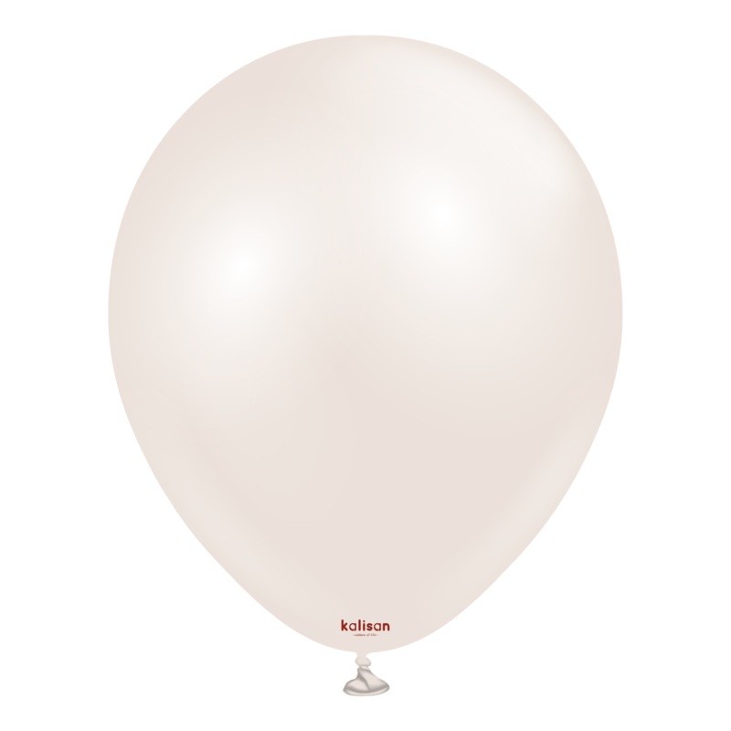 12" Kalisan Brand Latex Balloons Aura Beige Cream (50 Per Bag)