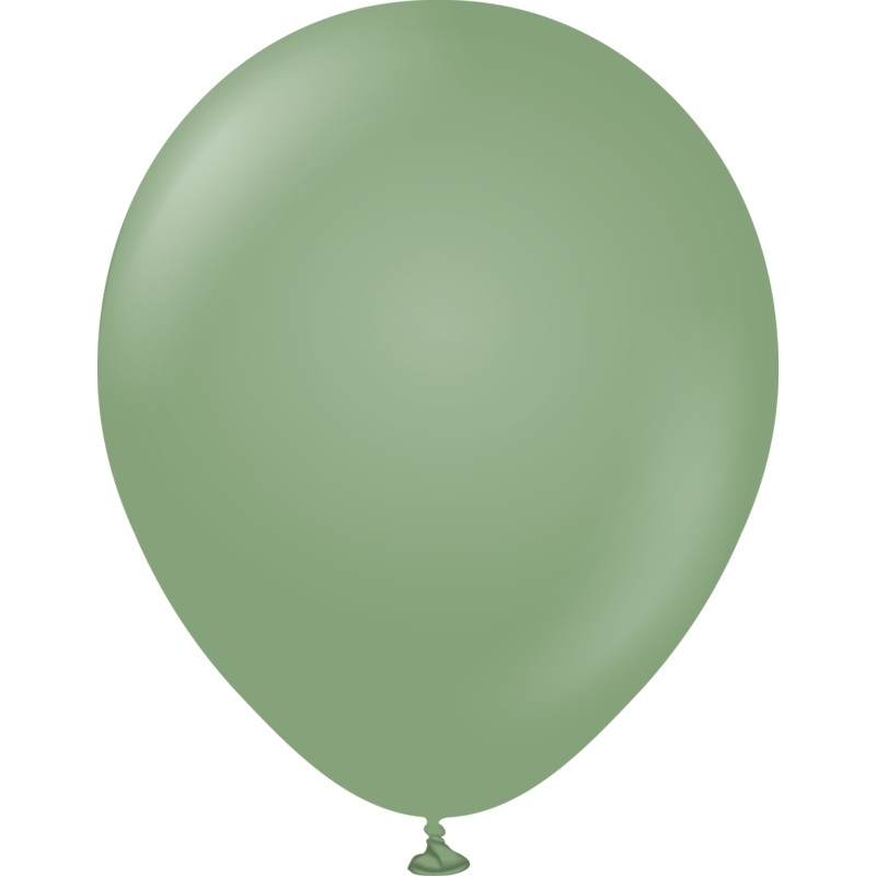12" Kalisan Latex Balloons Retro Eucalyptus (50 Per Bag)