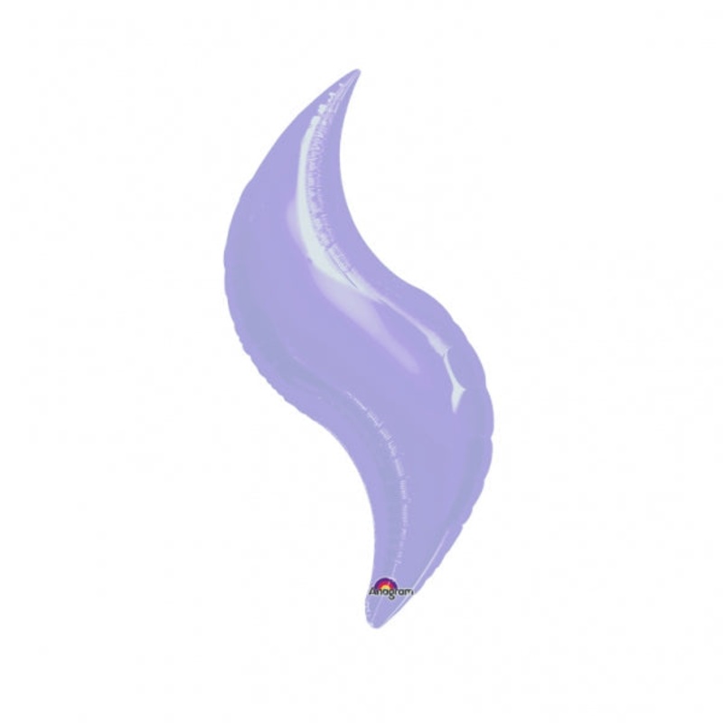 15"Airfill Only Mini Lilac Curve Balloon