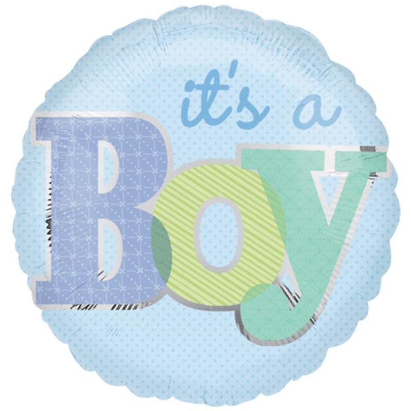 18" It's A Boy Type Balloon