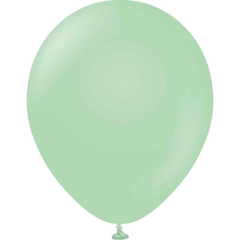 18" Kalisan Latex Balloons Pastel Matte Macaron Green (25 Per Bag)