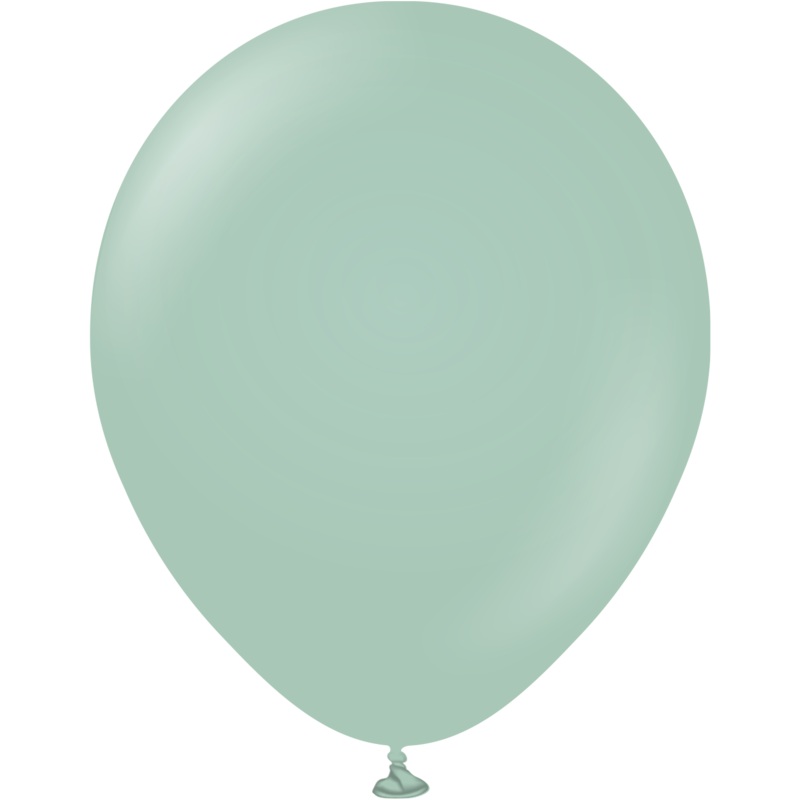 18" Kalisan Latex Balloons Retro Winter Green (25 Per Bag)