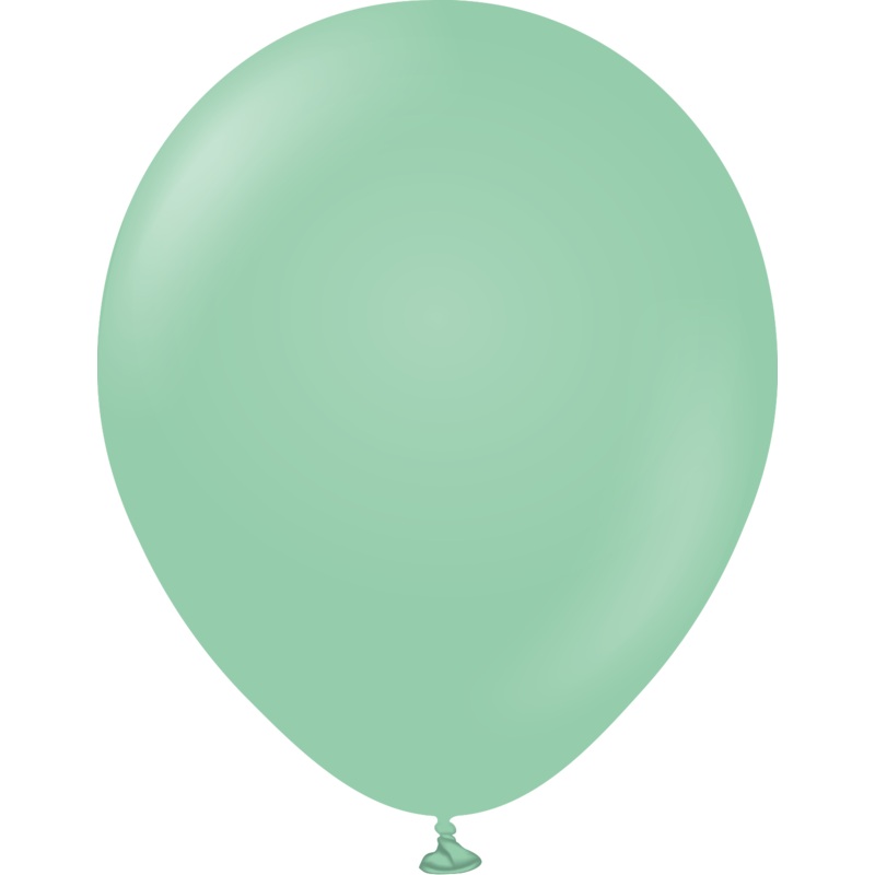 18" Kalisan Latex Balloons Standard Mint Green (25 Per Bag)