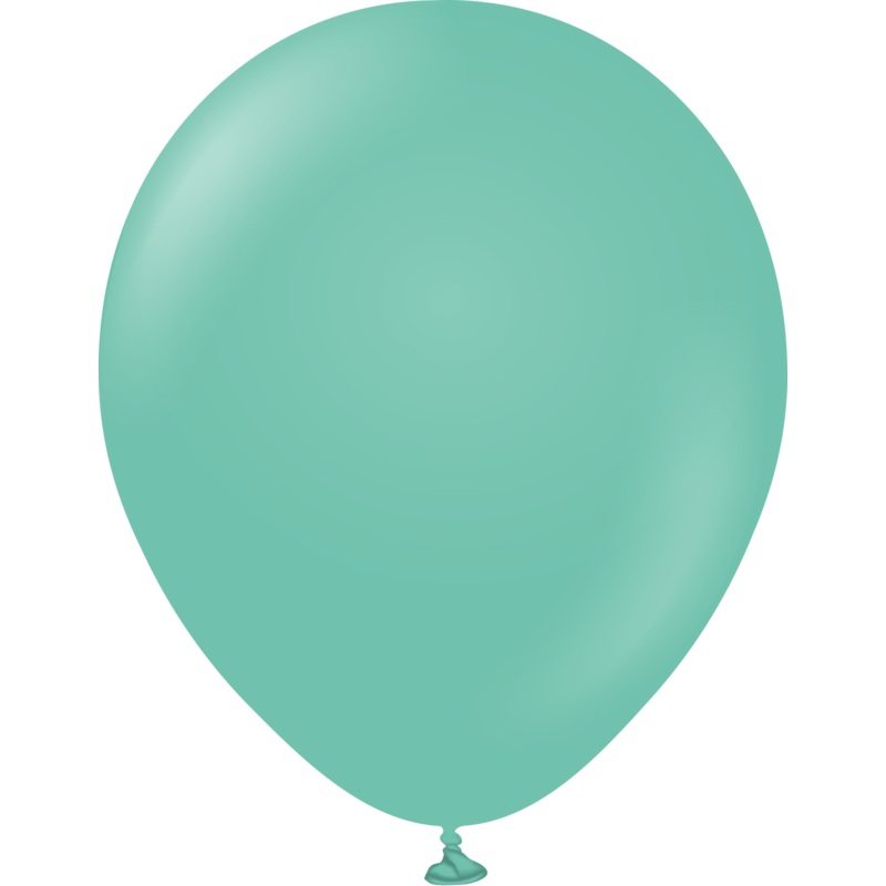 18" Kalisan Latex Balloons Standard Sea Green (25 Per Bag)