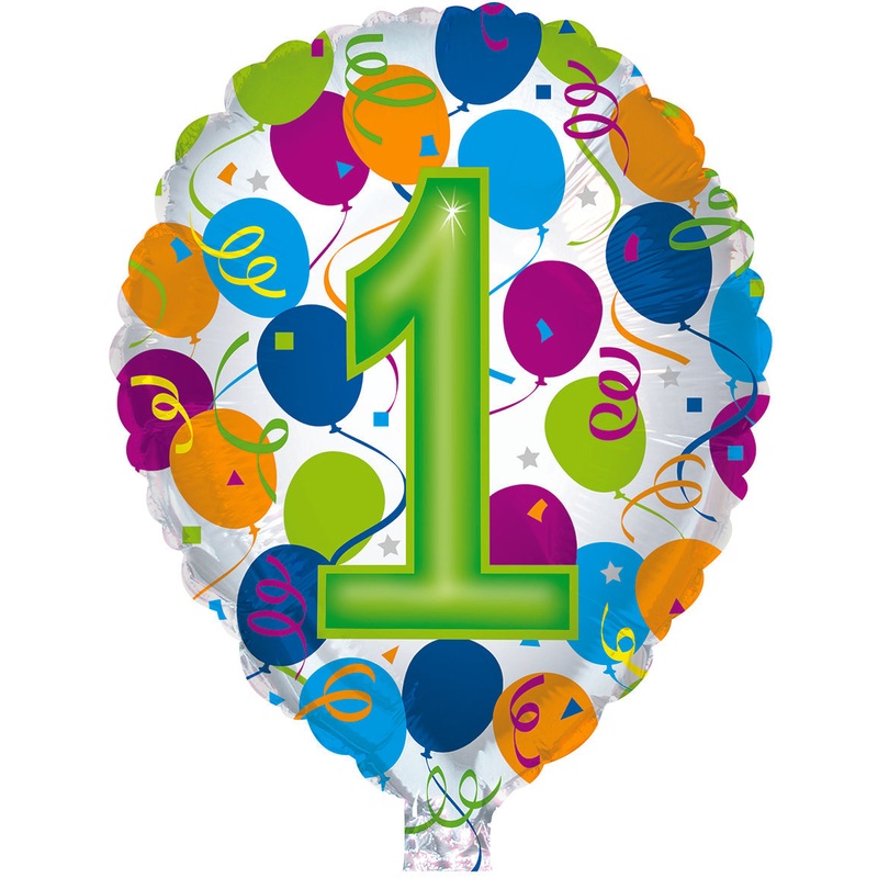 18" Number Balloon Shaped "1"