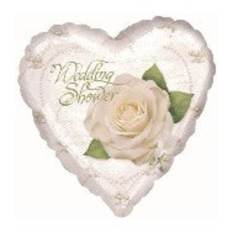 18" Wedding Shower Petals and Pearls Balloon