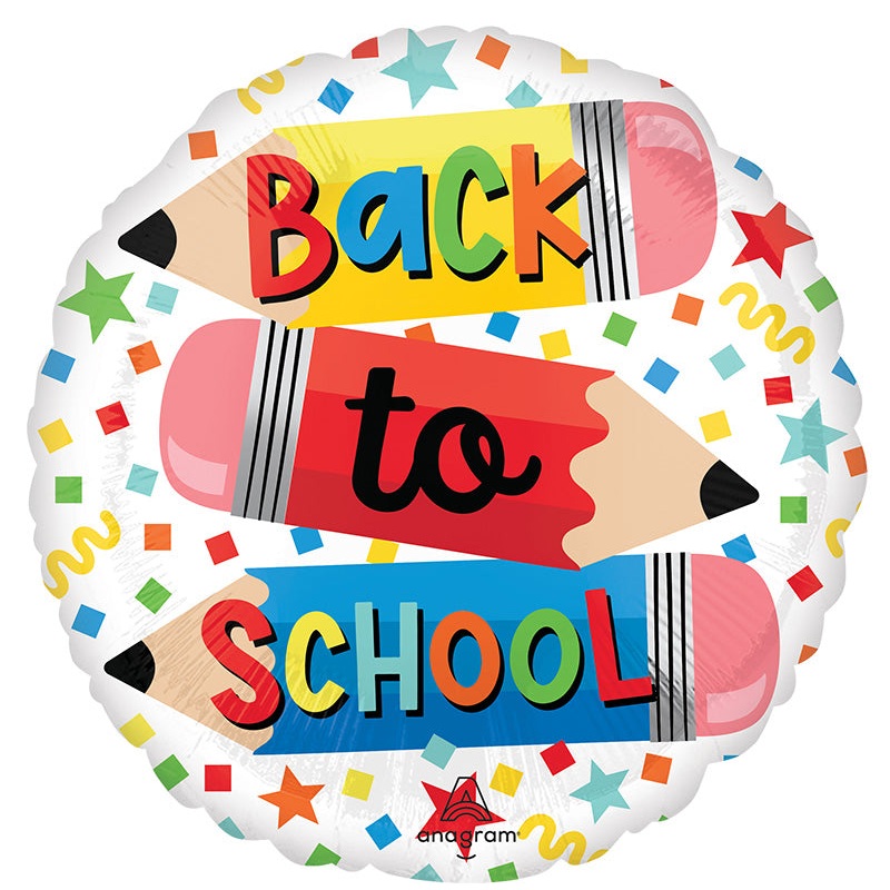 18" Write On Back to School Foil Balloon