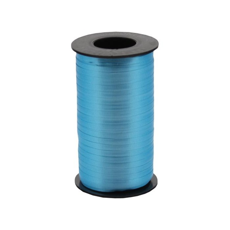 3/16" Poly Balloon Curling Ribbed Ribbon Turquoise