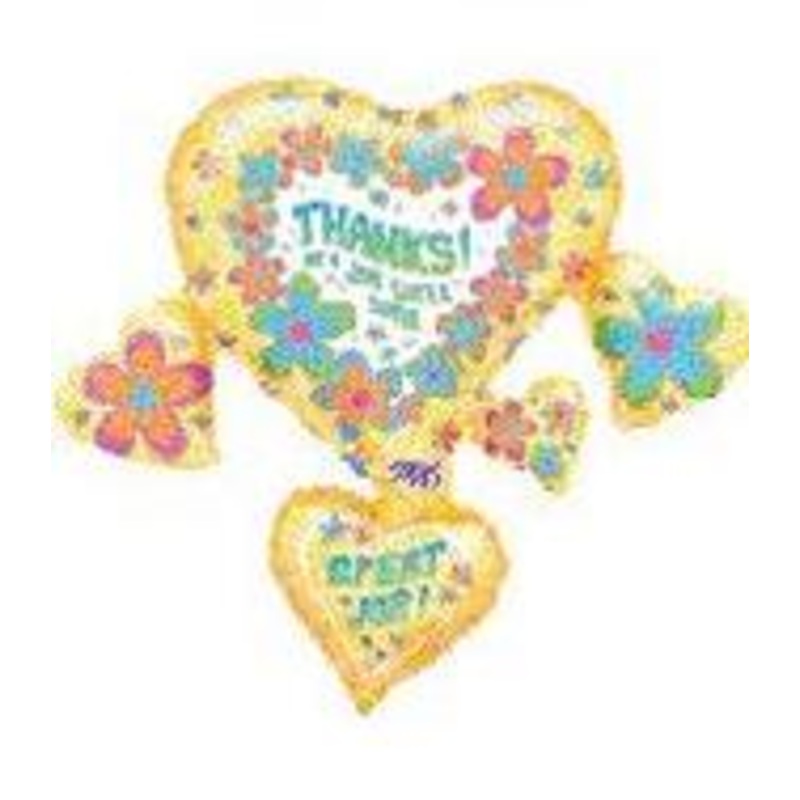 33" Thanks Job Well Done Cluster Balloon