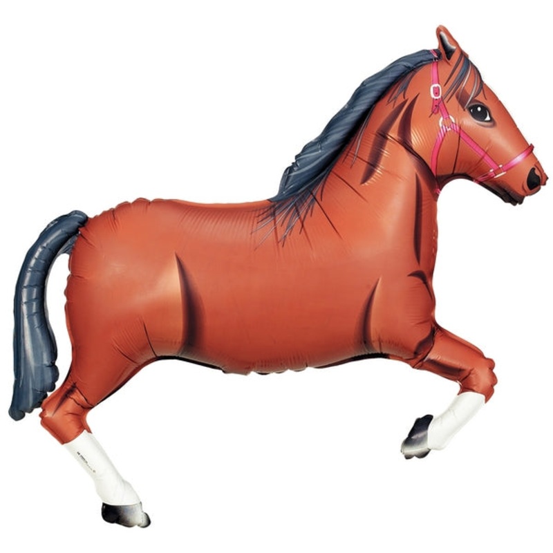 43" Foil Shape Balloon Brown Horse