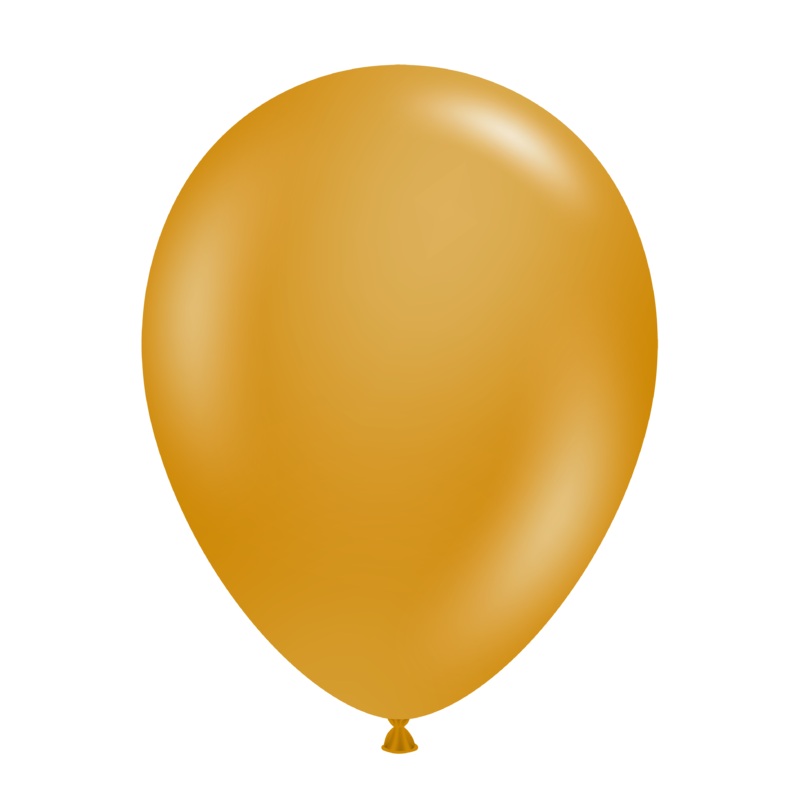 5" Gold Tuftex Pearl/Metallic Latex Balloons (50 Per Bag)