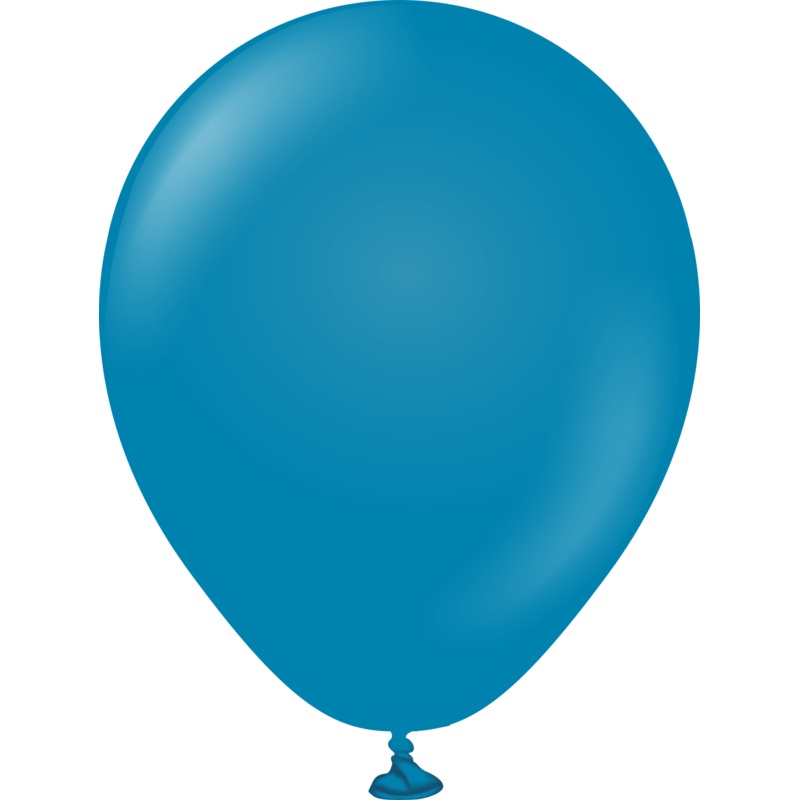 5" Kalisan Latex Balloons Retro Deep Blue (50 Per Bag)