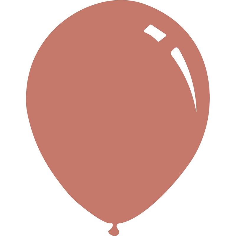 12" Metallic Rose Pink Decomex Latex Balloons (100 Per Bag)