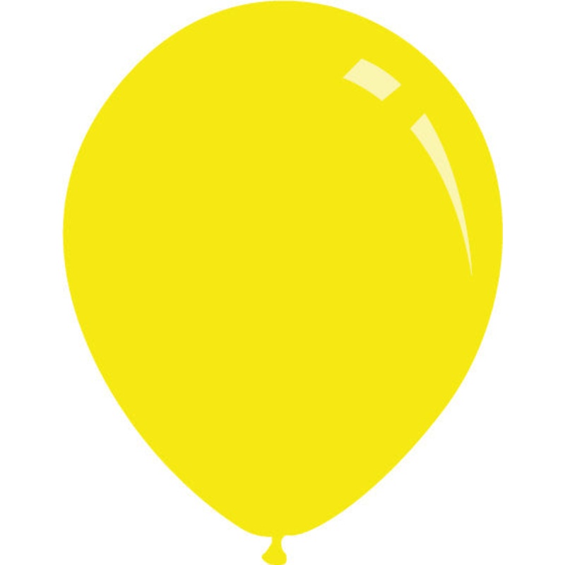12" Standard Yellow Decomex Latex Balloons (100 Per Bag)