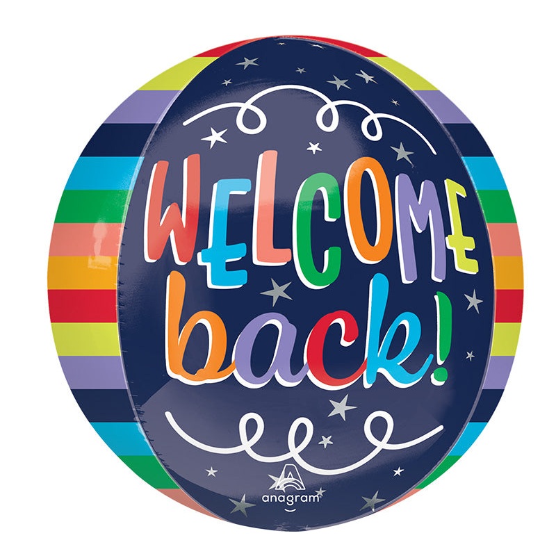 16" Orbz Welcome Back Foil Balloon