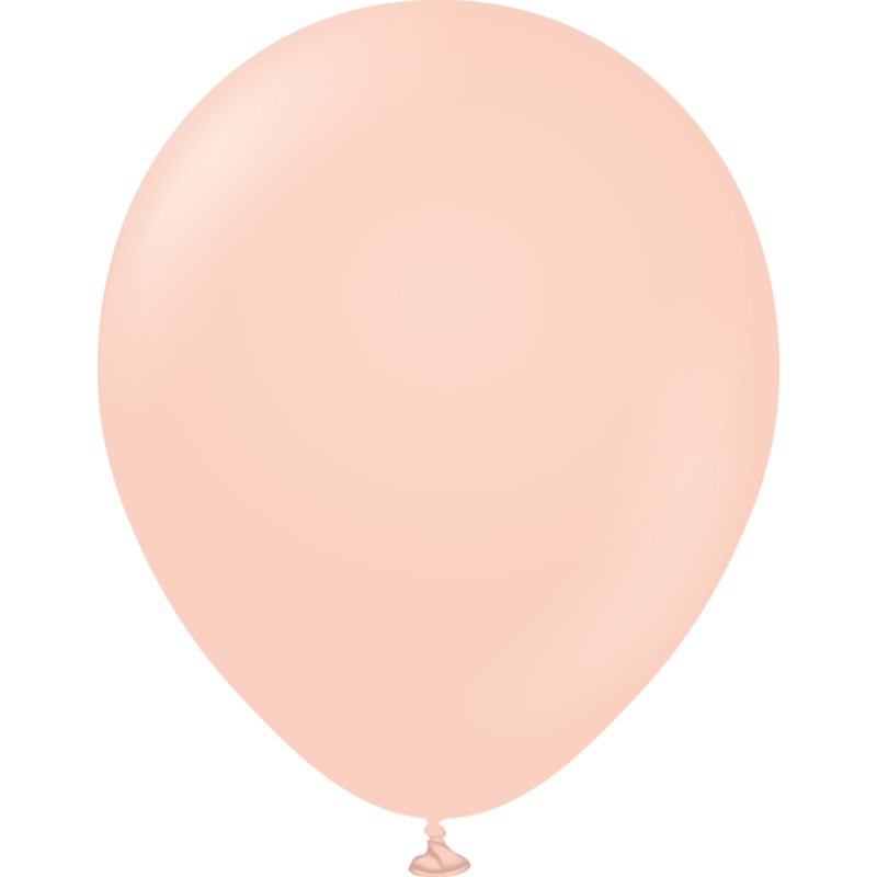 18" Kalisan Latex Balloons Pastel Matte Macaron Salmon (25 Per Bag)