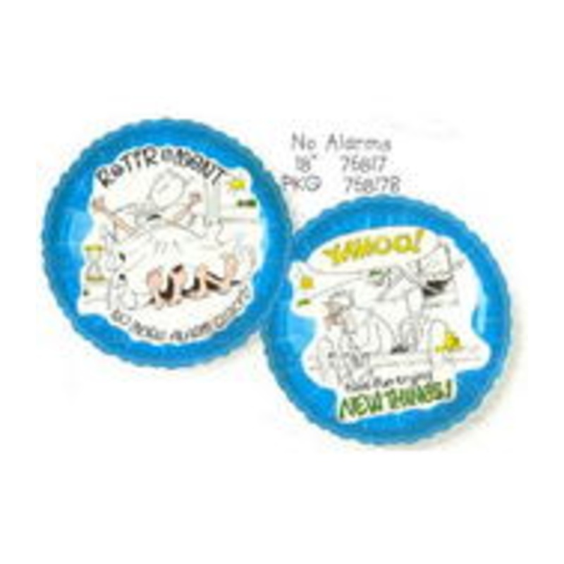 18" No Alarms Balloon