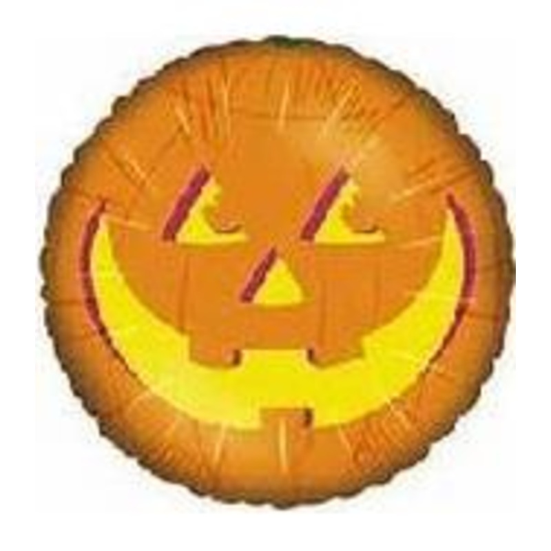 2" Airfill Only Pumpkin Face Balloon