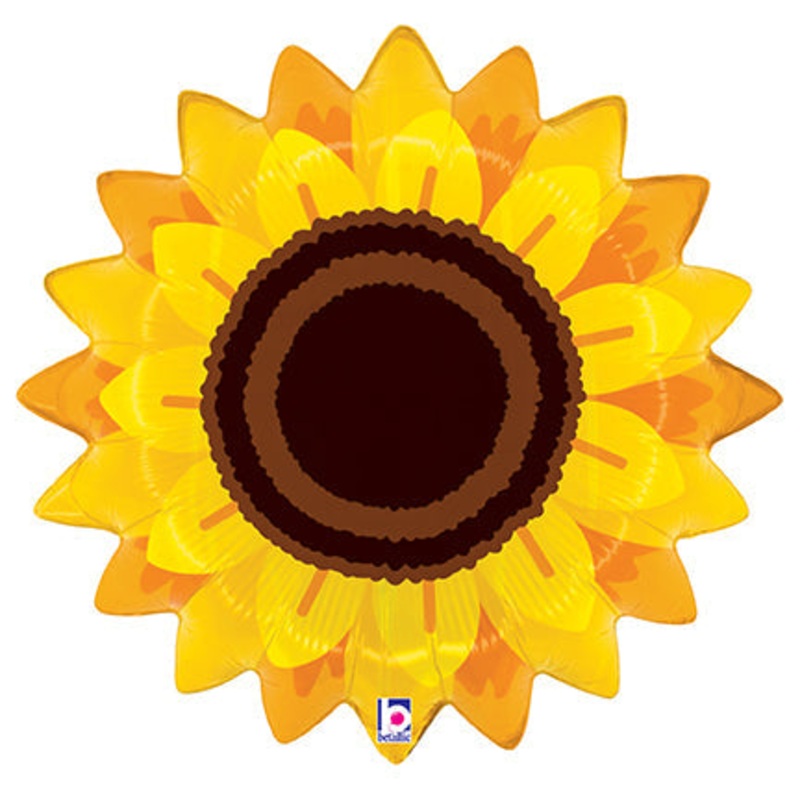 22" Autumn Sunflower Foil Balloon