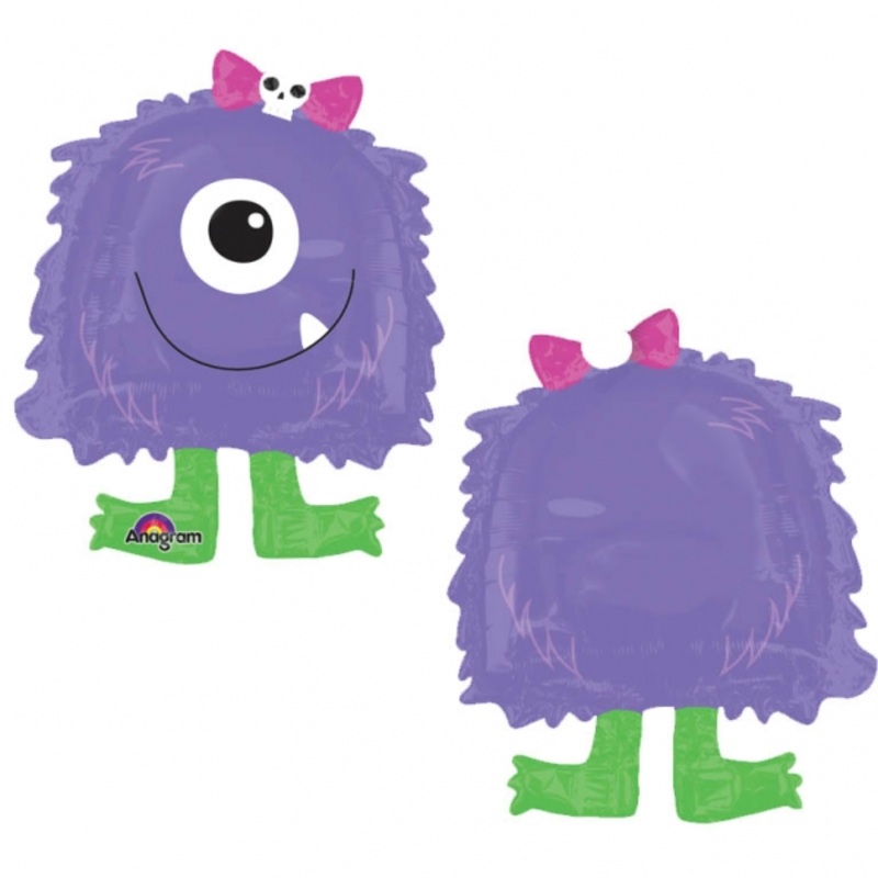 22" Purple Monster Eye Balloon Buddies