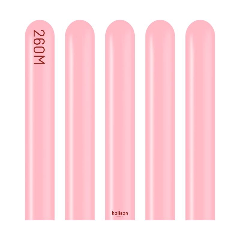 260K Kalisan Twisting Latex Balloons Standard Flamingo Pink (50 Per Bag)