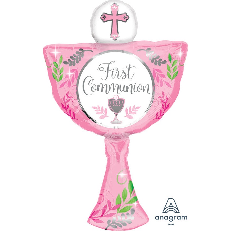 31" Jumbo Communion Day Girl Foil Balloon