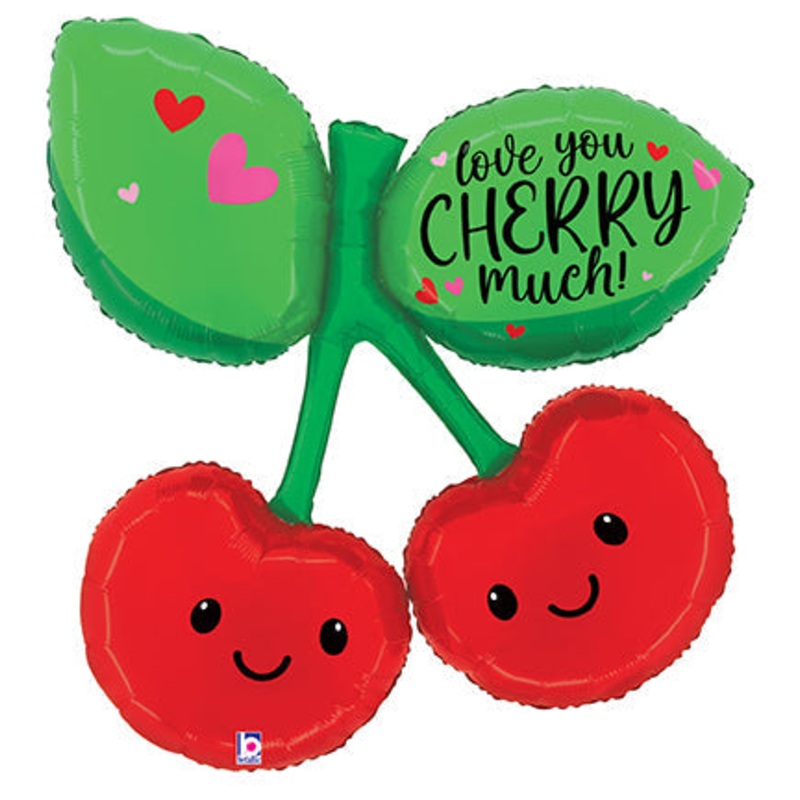 37" Love you Cherry Much Foil Balloon