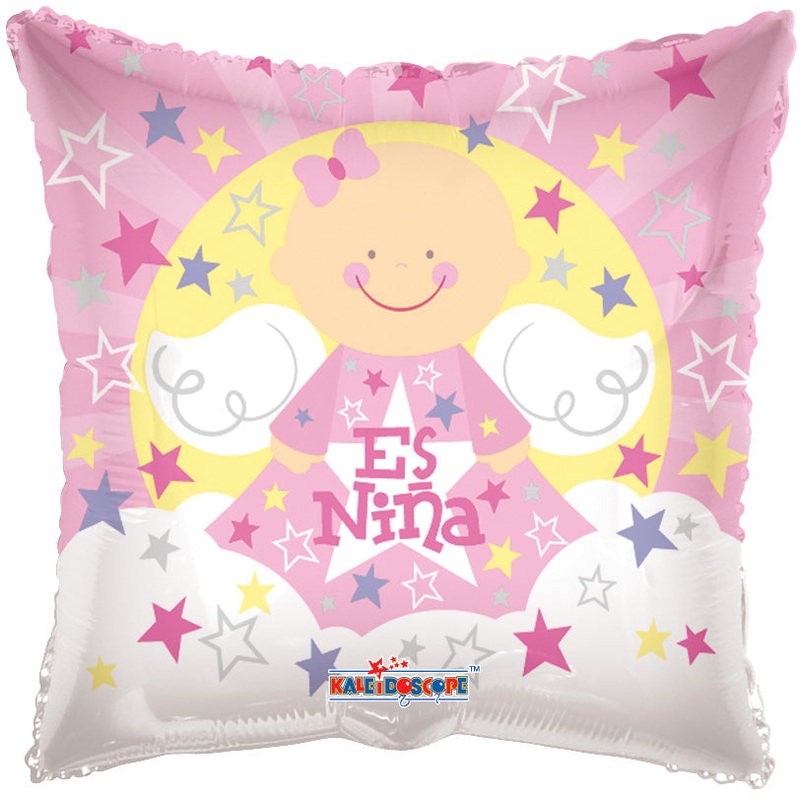 4" Airfill Only Angel Sobre Nubes Es Nina Balloon (Spanish)
