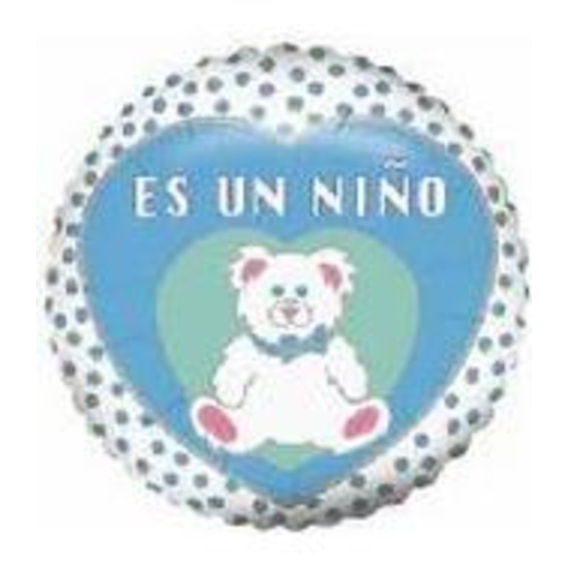 9" Airfill Only Es Un Nino Bear Balloon (Spanish)