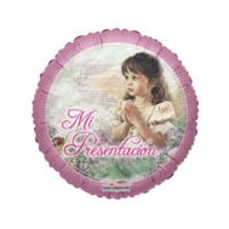 9" Airfill Only Mi Presentacion Nina Balloon (Spanish)