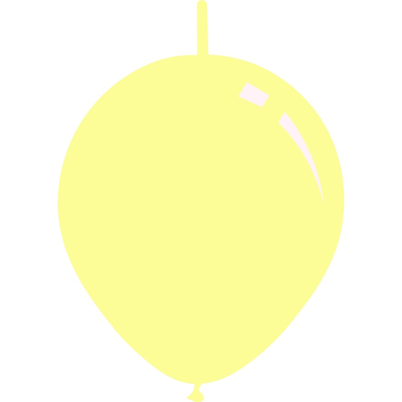 11" Deco Yellowish Decomex Linking Latex Balloons (100 Per Bag)