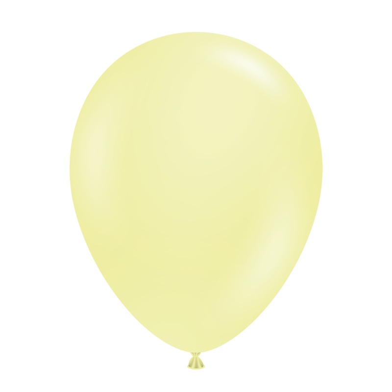 11" Lemonade Tuftex Latex Balloons Designer Balloons (100 Per Bag)
