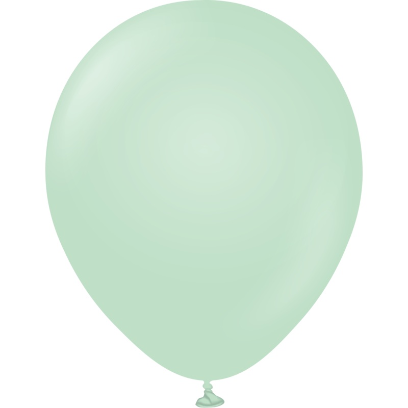 12" Kalisan Latex Balloons Pastel Matte Macaron Green (50 Per Bag)