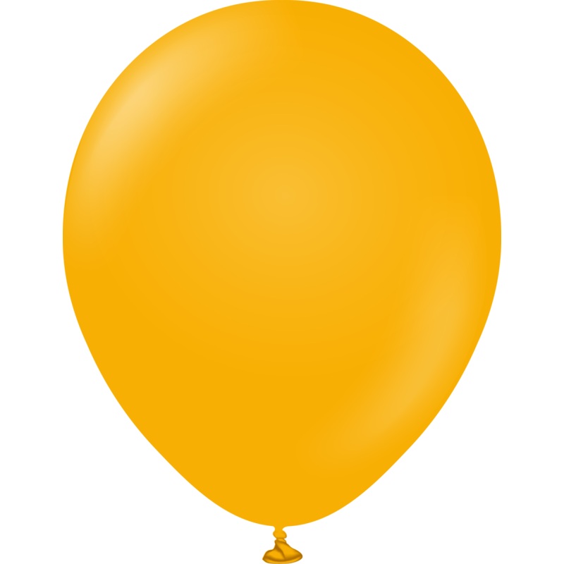 12" Kalisan Latex Balloons Standard Amber (50 Per Bag)