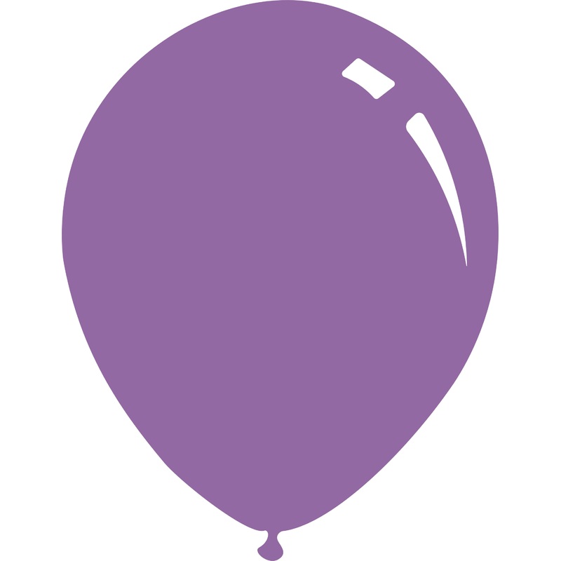 12" Metallic Light Lavender Decomex Latex Balloons (100 Per Bag)