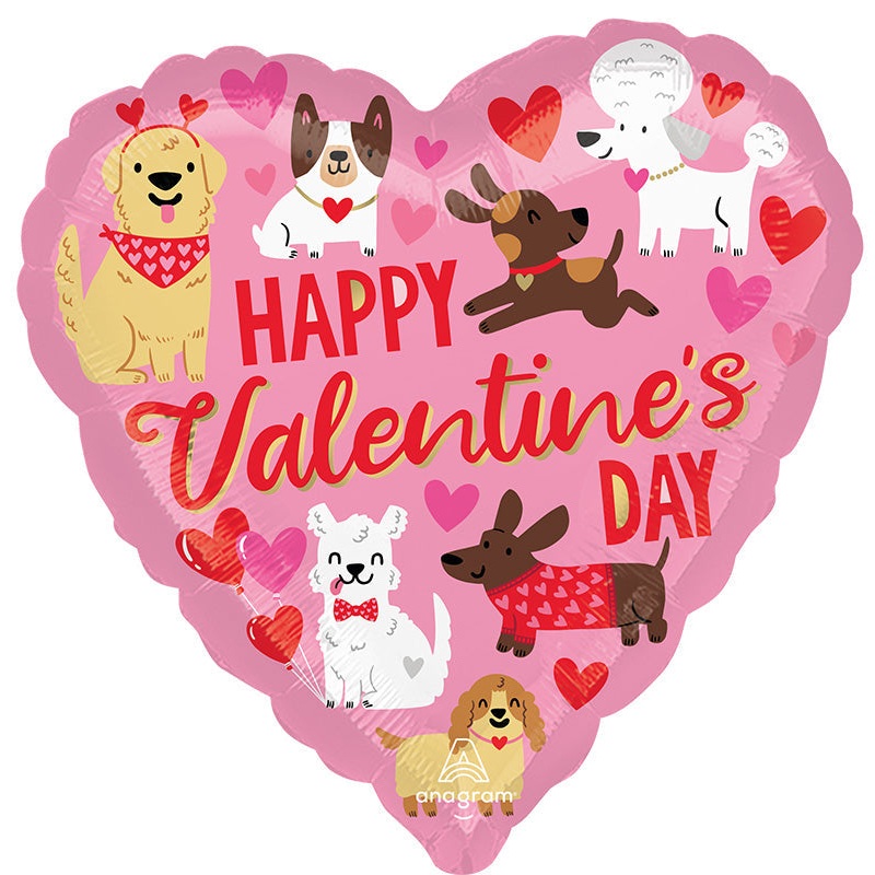 18" Doggone Cute Valentine Foil Balloon