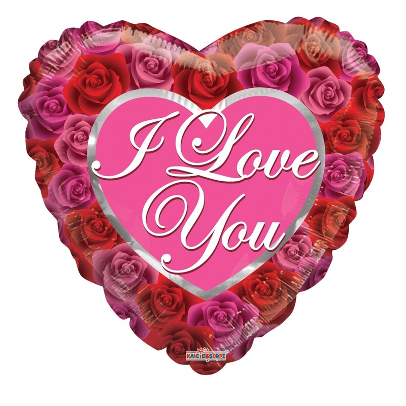 18" Love With Roses Balloon