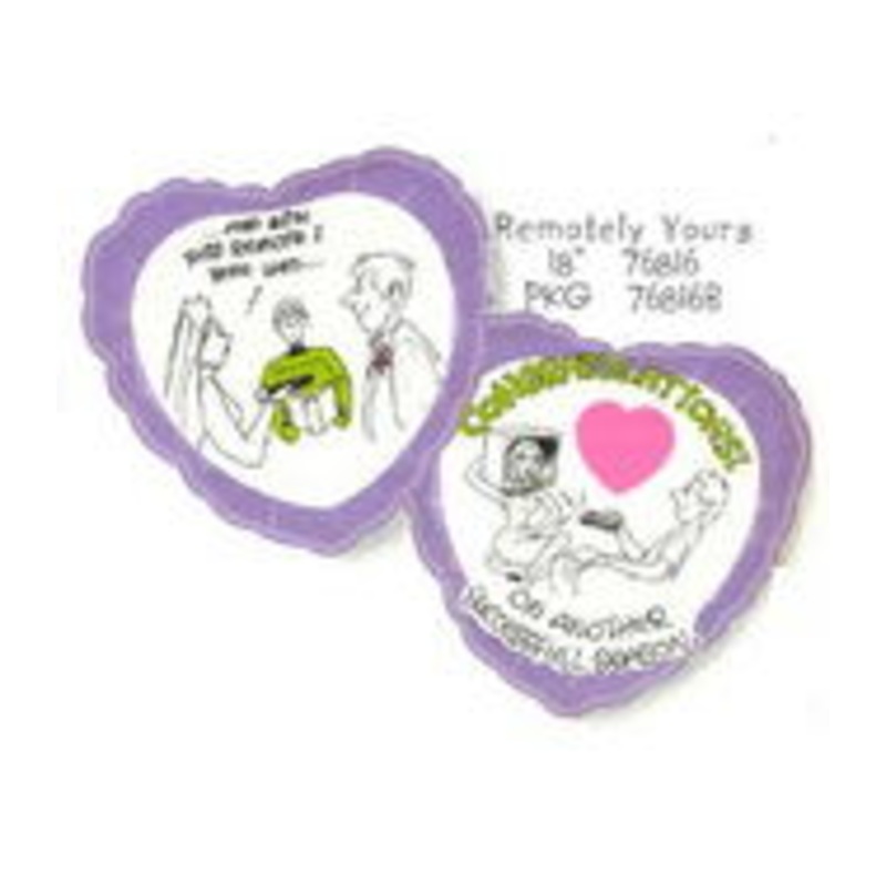 18" TV Remote Wedding Balloon