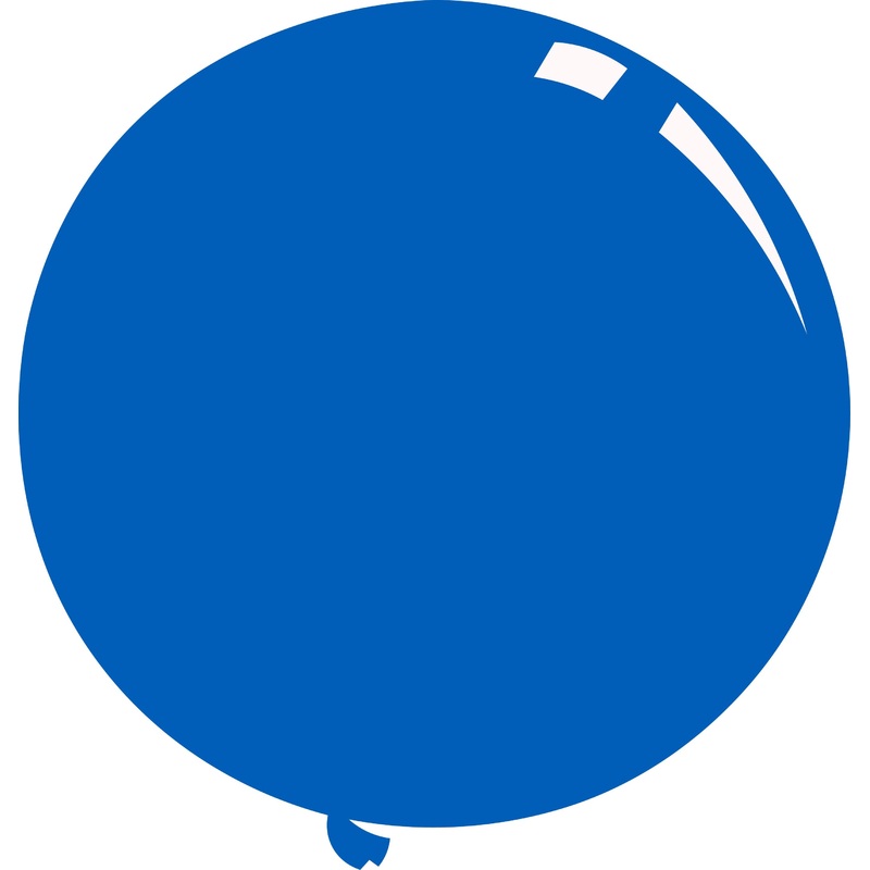 36" Deco Royal Blue Decomex Latex Balloons (5 Per Bag)