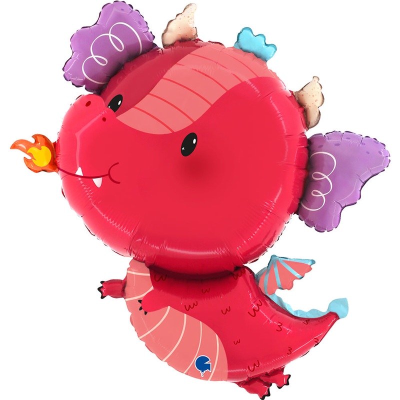 39" Funny Dragon Foil Balloon