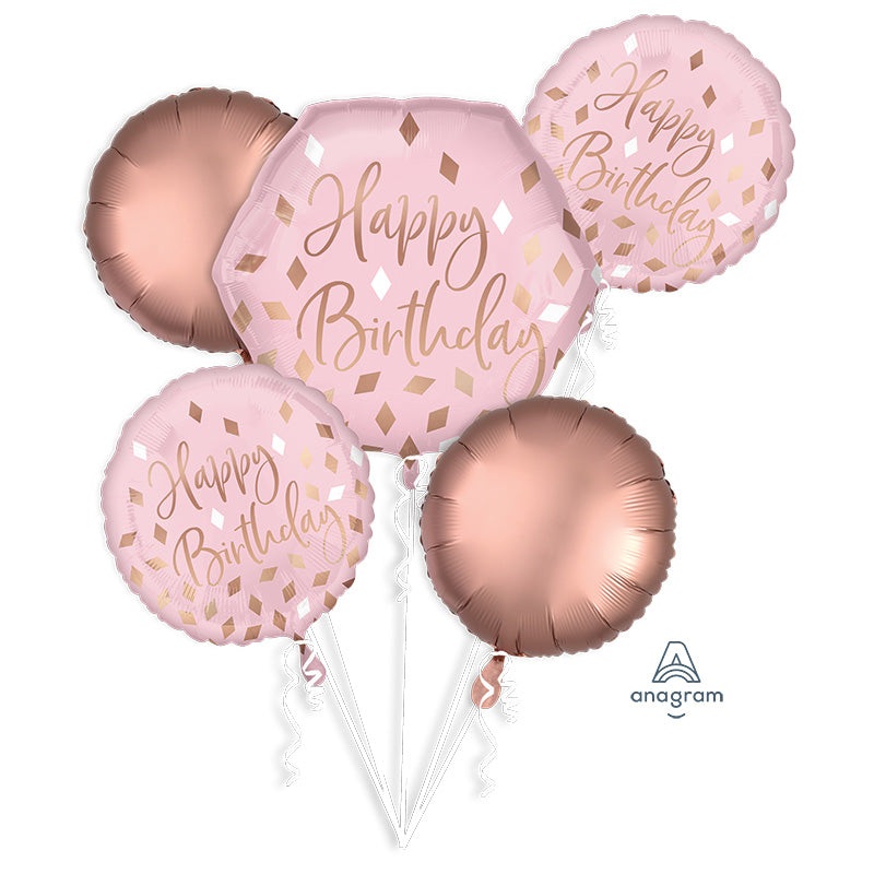 Bouquet Blush Birthday Foil Balloon